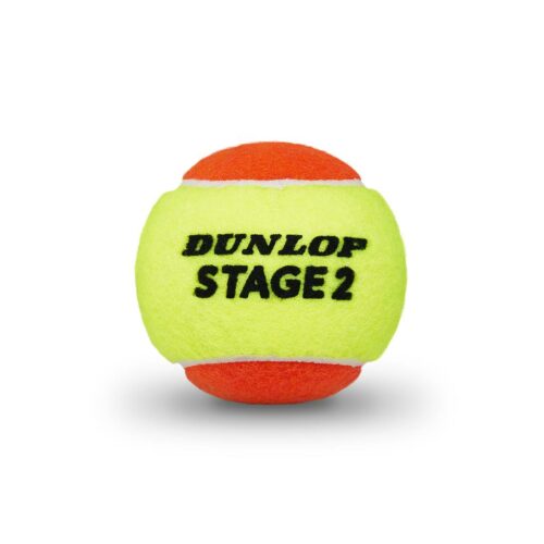 Tennisball Methodik Dunlop Stage 2 gelb-orange