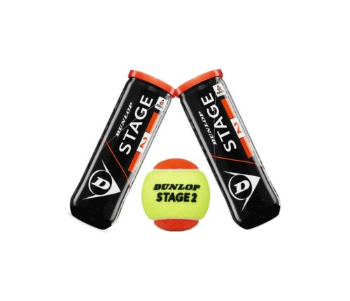 Tennisball Dunlop Stage2 Orange_Doppelpack_3er Dose
